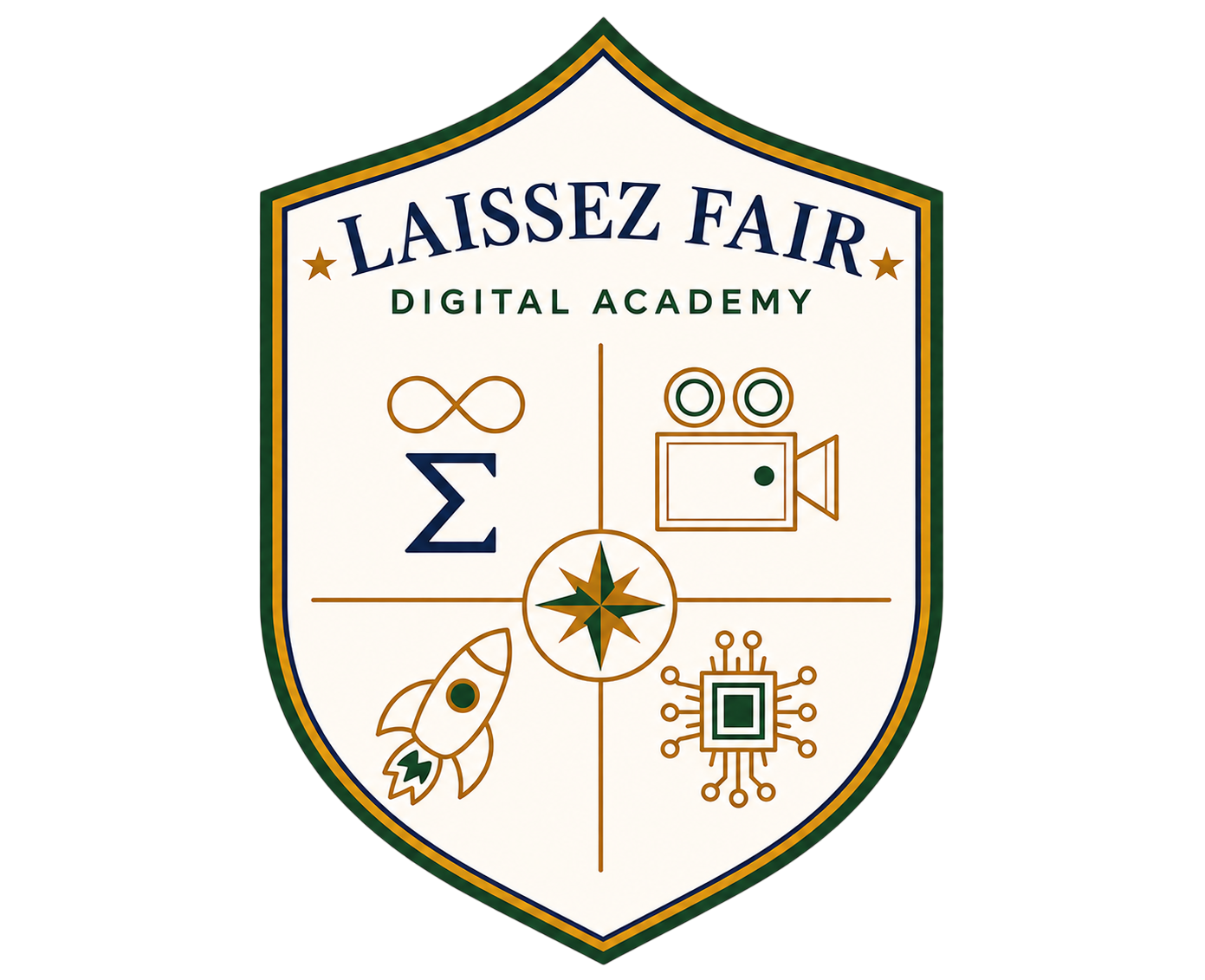 Laissez Fair Digital Academy — Logo Design