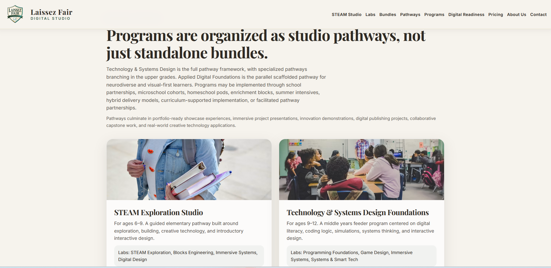 Pathways and Programs overview