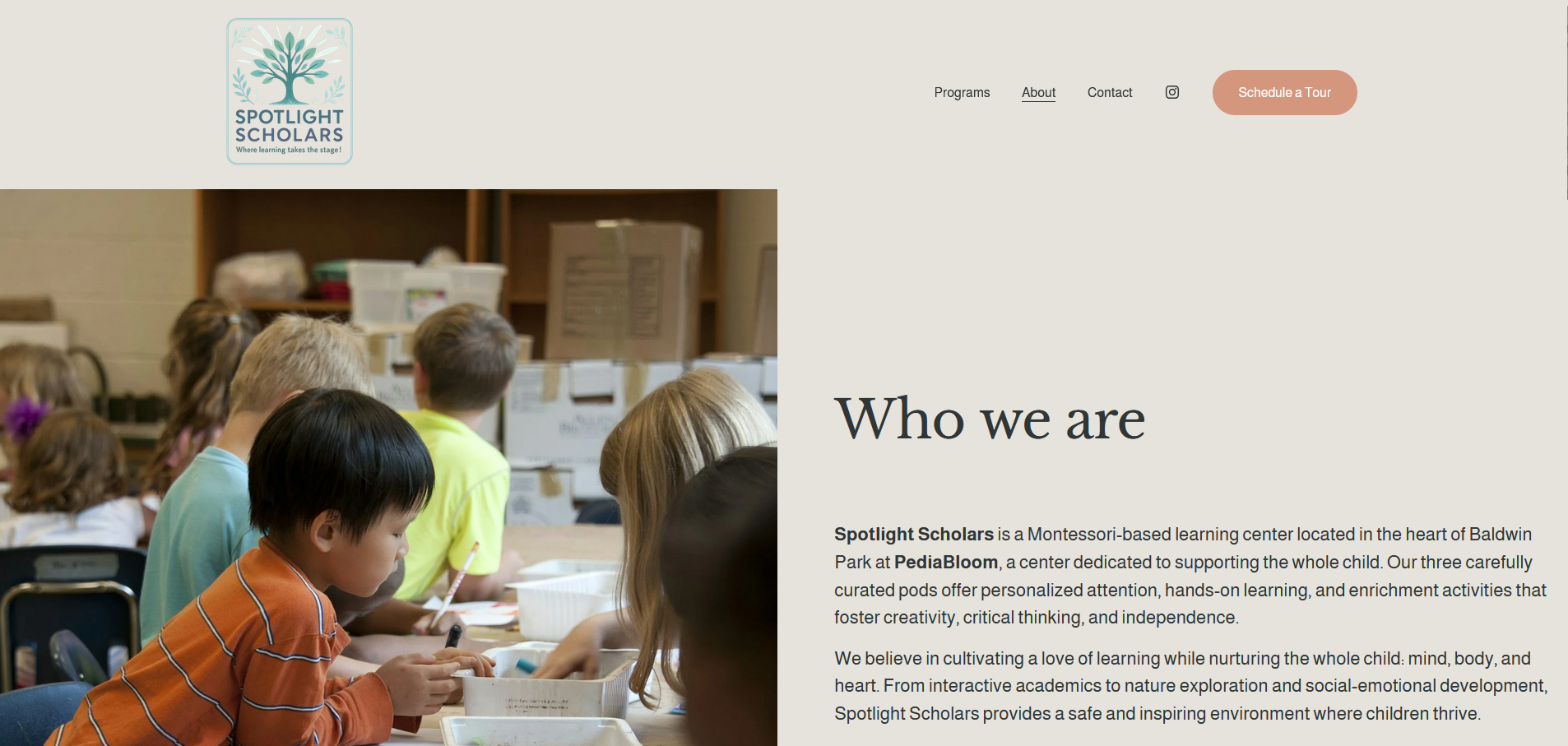 Spotlight Scholars about page — Who we are